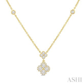 .50CTRDDM CLOVER STATION NK YG 14K-G*
